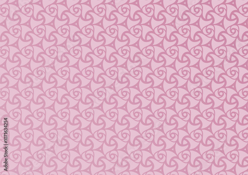 Soft pink swirl pattern line art geomagnetic background