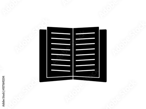 Vector open book Icon for mobile and UI. Book icon vector illustration on white background