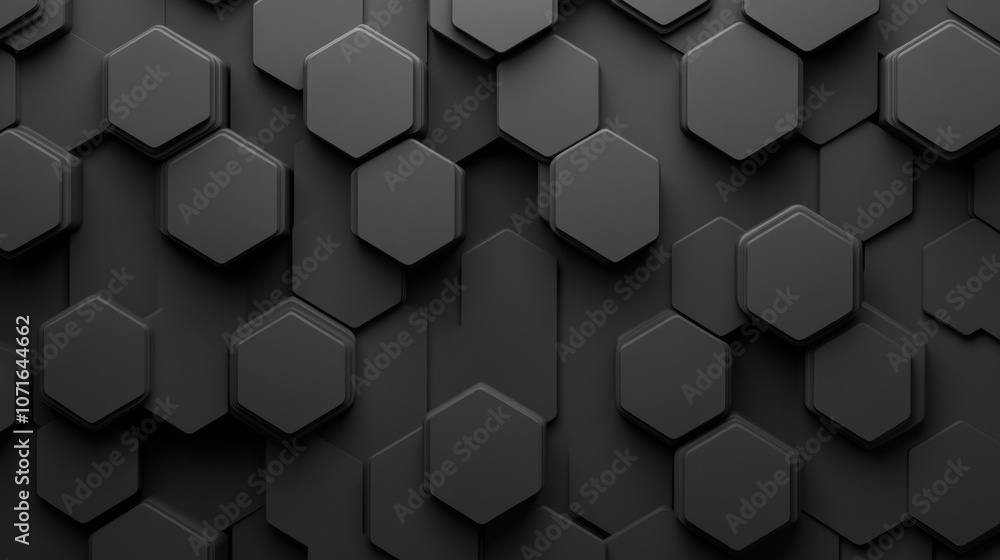 A close-up of a textured black surface featuring a pattern of overlapping hexagonal shapes A close-up of a textured black surface featuring a pattern of overlapping hexagonal shapes