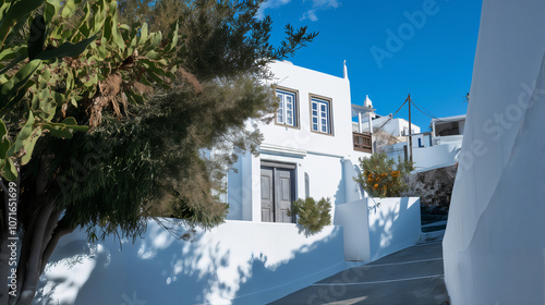 Maison en Crète Grèce ciel bleu