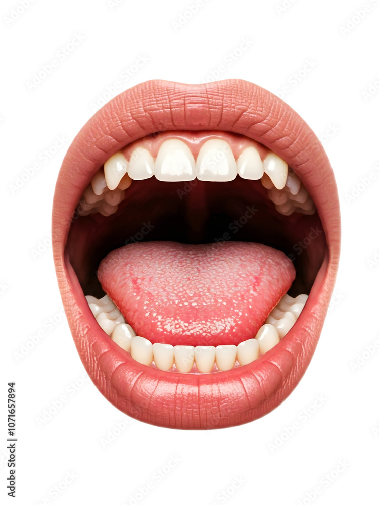 Naklejka premium Mouth open wide png file 