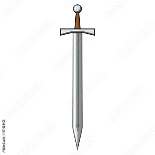 archaeology viking sword cartoon. history artifact, replica medieval, raiders scandinavia archaeology viking sword sign. isolated symbol vector illustration