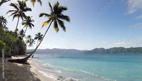 Palm-Lined Beach on Viti Levu
 photo