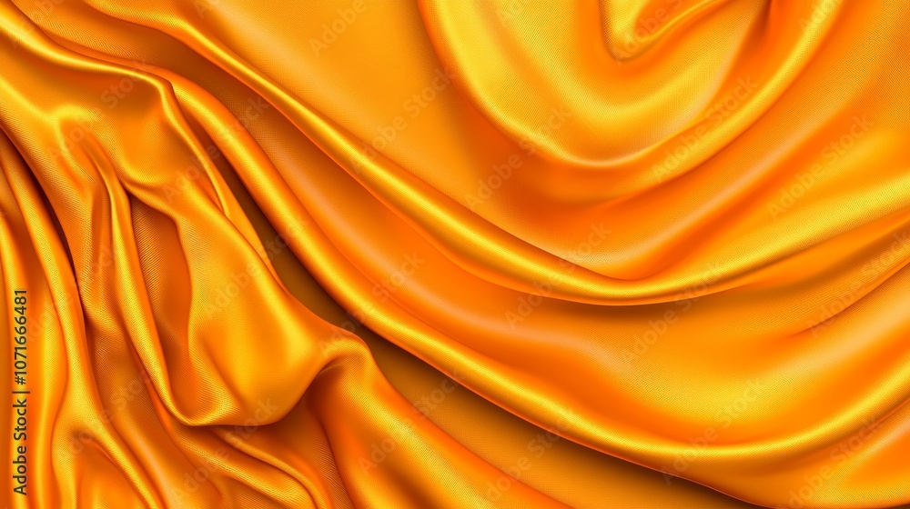 Abstract Golden Silk Fabric Background Luxury Texture Draped Smooth Soft Shiny Abstract Golden Silk Fabric Background Luxury Texture Draped Smooth Soft Shiny