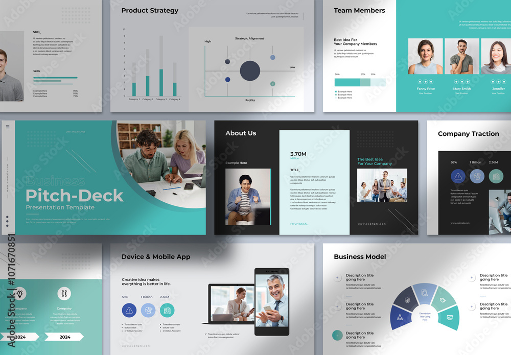 Pitch Deck Presentation Stock Template | Adobe Stock
