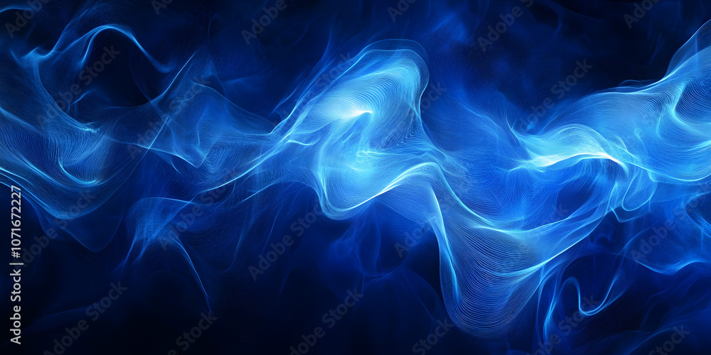 Fototapeta premium Blue galaxy abstract background. Conference, technology, business, abstract, vector, background, wallpaper, horizontal screen, vertical screen, cover, poster, Internet, AI