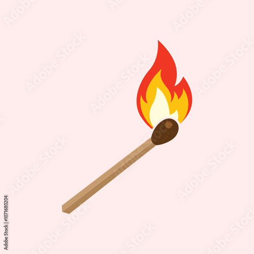 the burning match