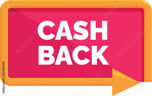 Cash back marketing banner promoting money refund or savings