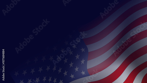 american flag background. great for memorial day, independence day, veterans day, presidents day.
