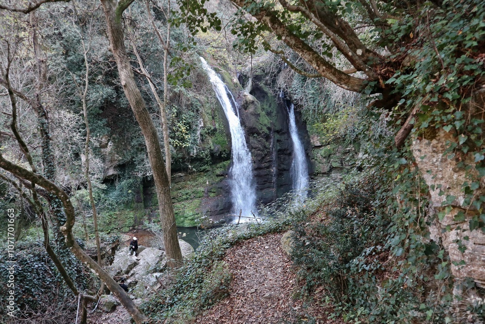 Carpinone - Cascate del Carpino dal sentiero di accesso
