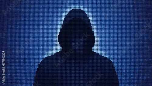 Hacker, cybersecurity, cyber threat, anonymous, hooded figure, digital, encryption, malware, cybercrime, binary code, data breach, network security, dark web, cyber attack, computer security, hack, co