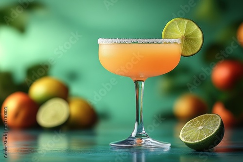 mock-up A Straight-On 0 shot of Mocktail Marga