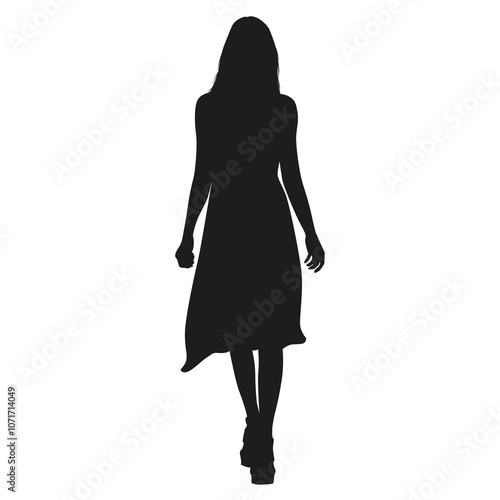 Obraz na płótnie silhouette of a woman w salonie