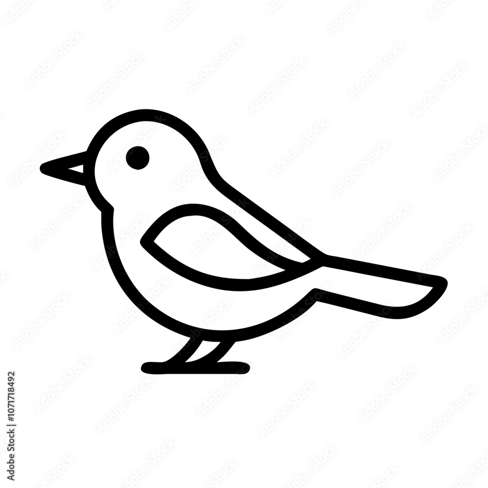 Bird line icon vector illustration Bird line icon vector illustration