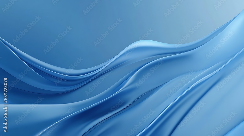 Obraz premium Digital blue background with subtle gradient light effects, offering a polished and modern look for tech, business, and scientific purposes