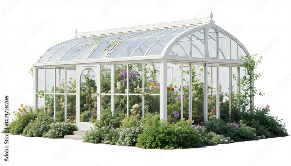 Fototapeta premium isolated greenhouse with plants