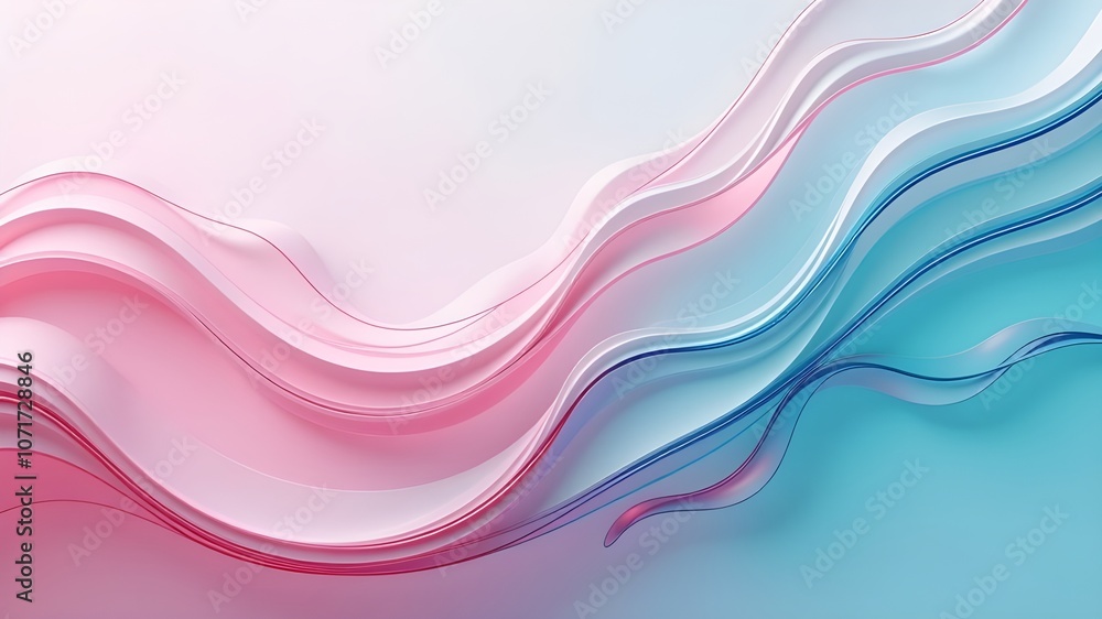 Pink and blue waves, abstract background. Pink and blue waves, abstract background.