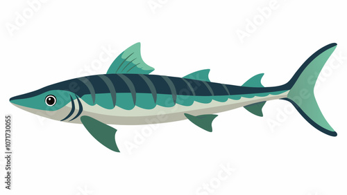 Remora vector on white background