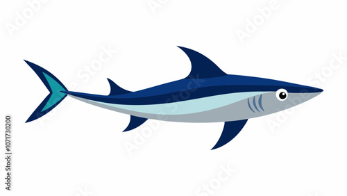 Remora vector on white background