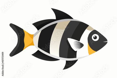 Archerfish vector on white background