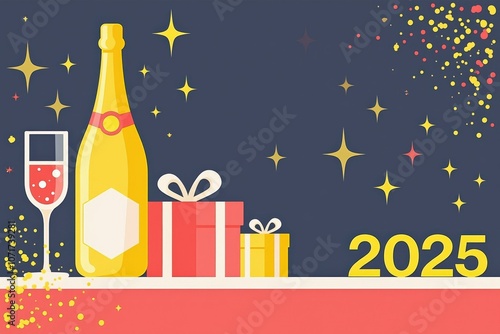 Celebrate New Year 2025 with Style: Elegant Champagne, Gifts, and Sparkling Joy