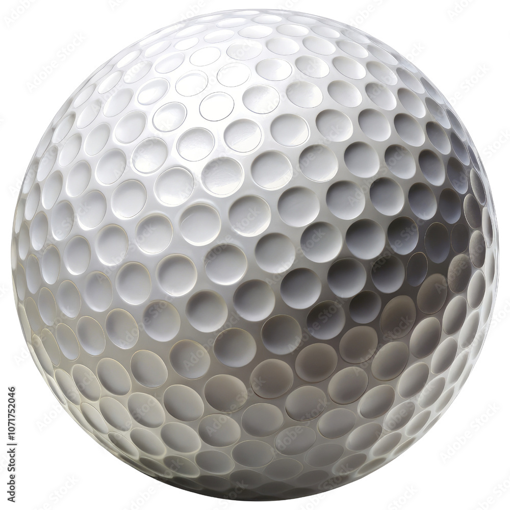 3D Golf Ball on White Background. Sports Equipment Mockup for Golf Design and Branding 3D Golf Ball on White Background. Sports Equipment Mockup for Golf Design and Branding