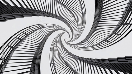 Wallpaper Mural abstract spiral staircase Torontodigital.ca