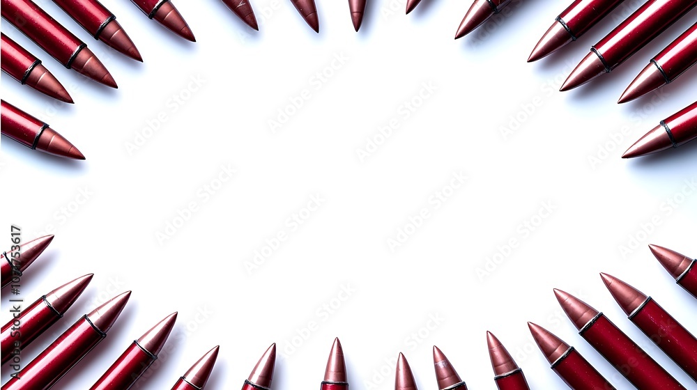 Obraz premium Creative Clip Art Frame with Decorative Rockets Designed for Bold Visuals and Artistic Presentations, Perfect for Illustrations and Graphic Projects