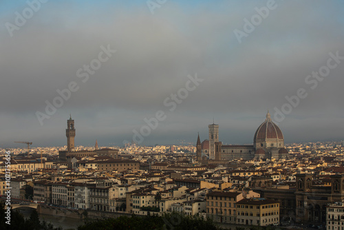 Panorama of buildings and architecture of Florence