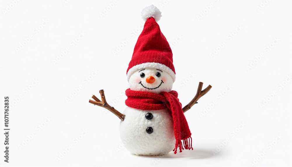 cute snowman isolated on white cute snowman isolated on white
