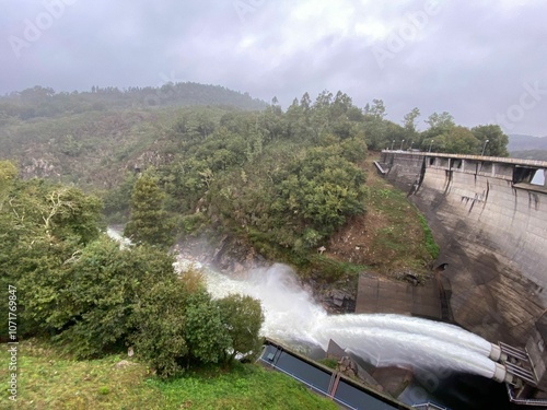 Embalse de Eiras en Fornelos de Montes, Galicia photo