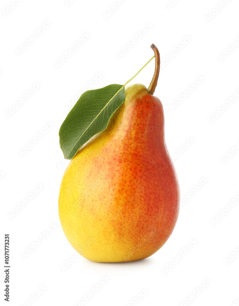 Fresh ripe juicy pear isolated on white Fresh ripe juicy pear isolated on white