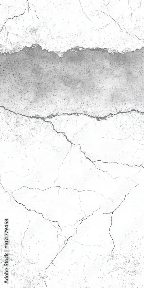 Obraz premium Cracked White Wall Texture