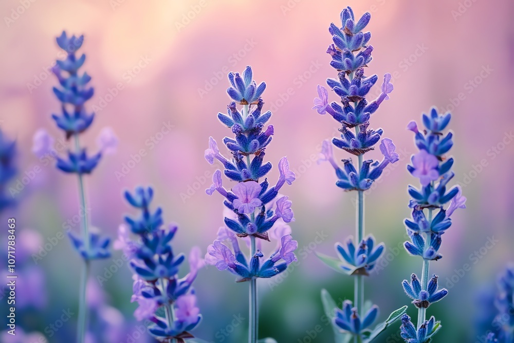 Naklejka premium Soft gradients of purple and lavender.