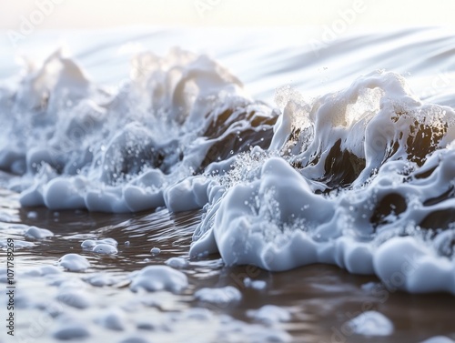Ocean Wave's Frothy Embrace
