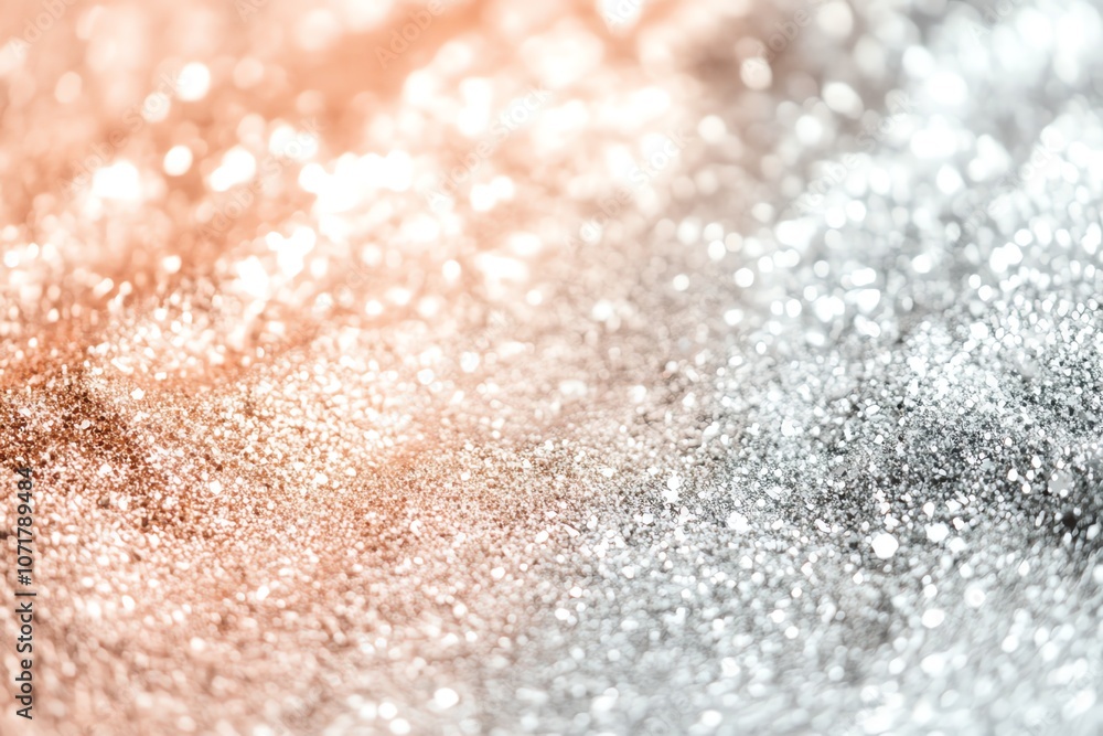 Shimmering gradients in rose gold and silver. Shimmering gradients in rose gold and silver.