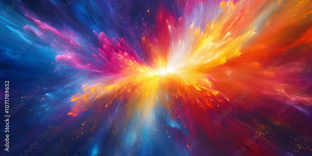 explosion of space, ai generated. explosion of space, ai generated.