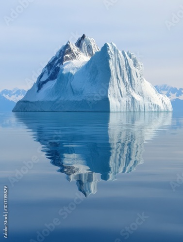 Wallpaper Mural Iceberg Majestic Reflection Torontodigital.ca