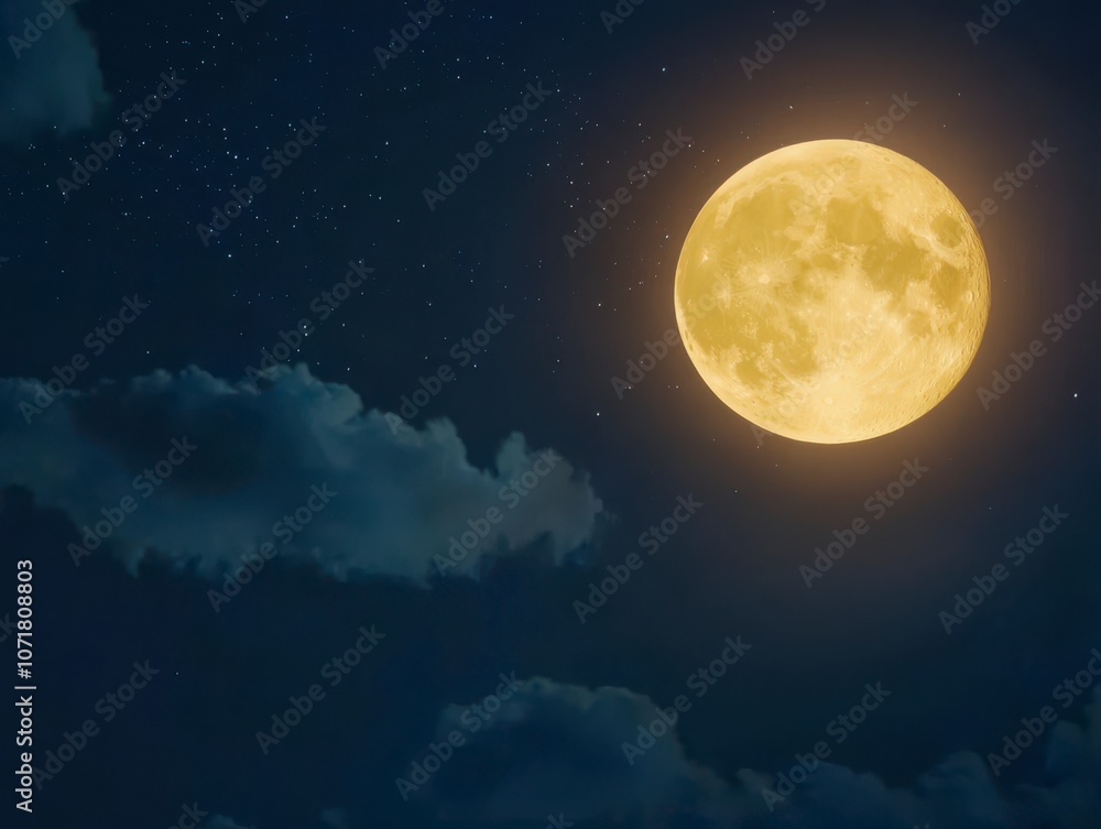 Magnificent Full Moon Night Sky Magnificent Full Moon Night Sky