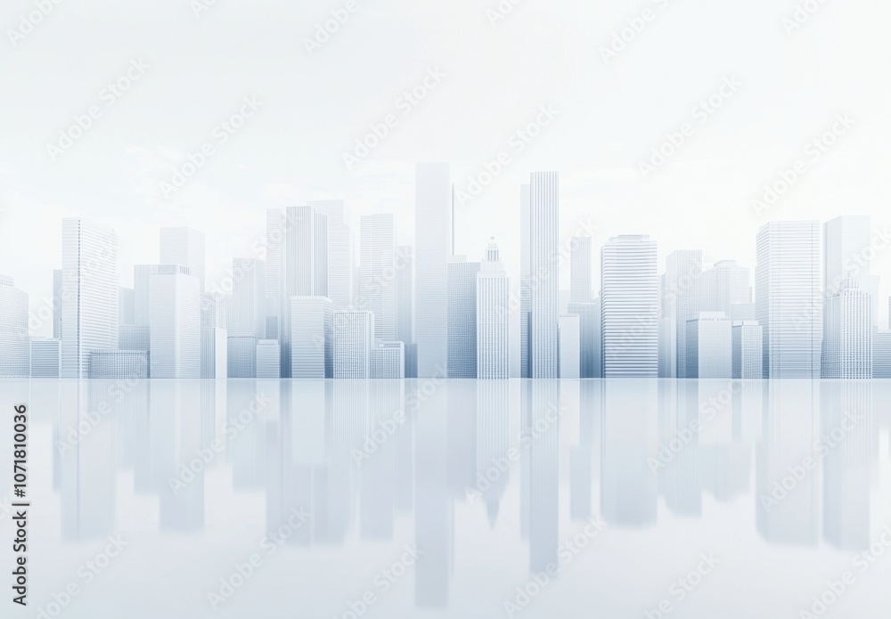 Cityscape Reflection. Cityscape Reflection.