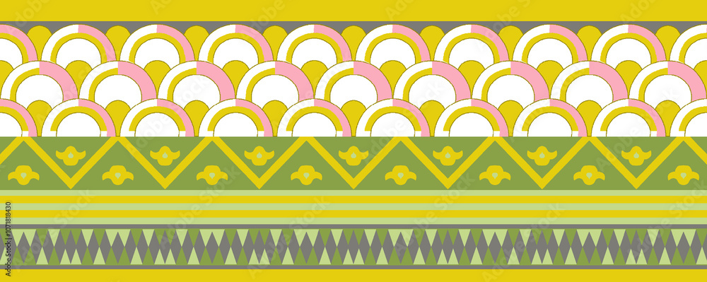 seamless beautiful wallpaper cards border design floral leaf vintage ornament Victorian geometric ethnic print paisley