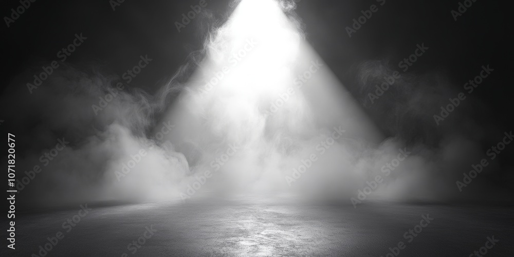 Fototapeta premium Dramatic Studio Background with Fog