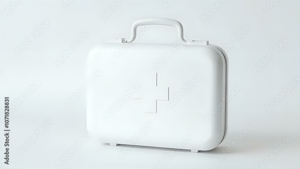 Minimalist First Aid Kit Representing Emergency Healthcare Minimalist First Aid Kit Representing Emergency Healthcare