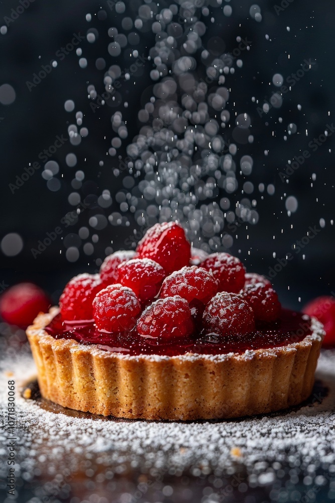 Pie with a nutty crust and berry jam, showcasing the perfect blend of textures and flavors Pie with a nutty crust and berry jam, showcasing the perfect blend of textures and flavors