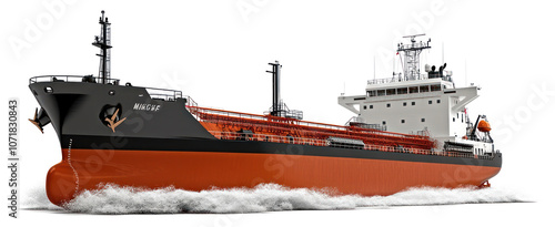 PNG Real modern coastal tanker ship transportation vessel. © Rawpixel.com