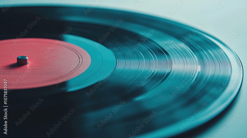 Classic Vinyl Record Isolated on a White Background with Smooth Curves Highlighting the Texture and Detail of the Disc Surface Classic Vinyl Record Isolated on a White Background with Smooth Curves Highlighting the Texture and Detail of the Disc Surface