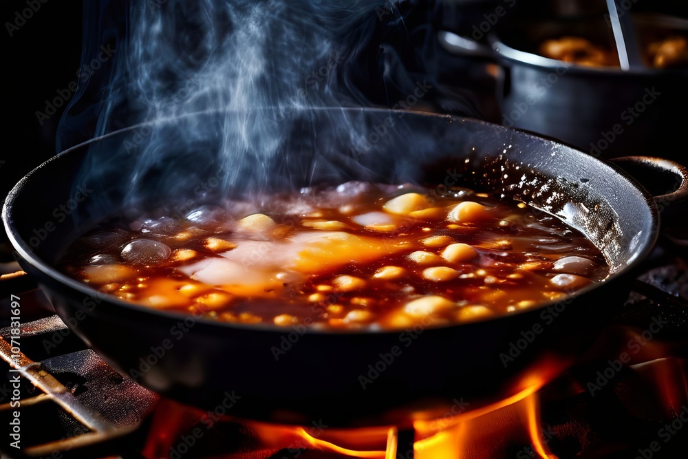 simmering cooking food in liquid at a temperature just below the simmering cooking food in liquid at a temperature just below the