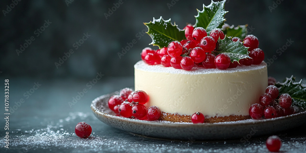 White Christmas cake. White Christmas cake.