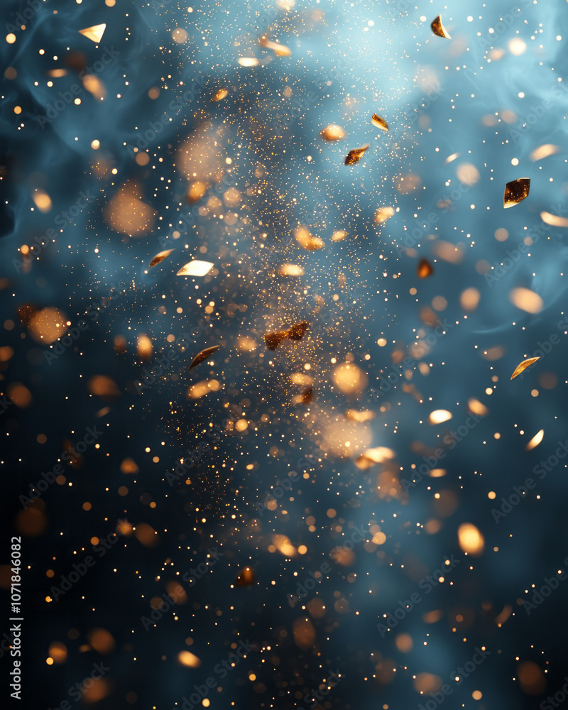 Minimal background with tiny gold confetti pieces, forming an elegant, airy abstract texture, Minimal background with tiny gold confetti pieces, forming an elegant, airy abstract texture,