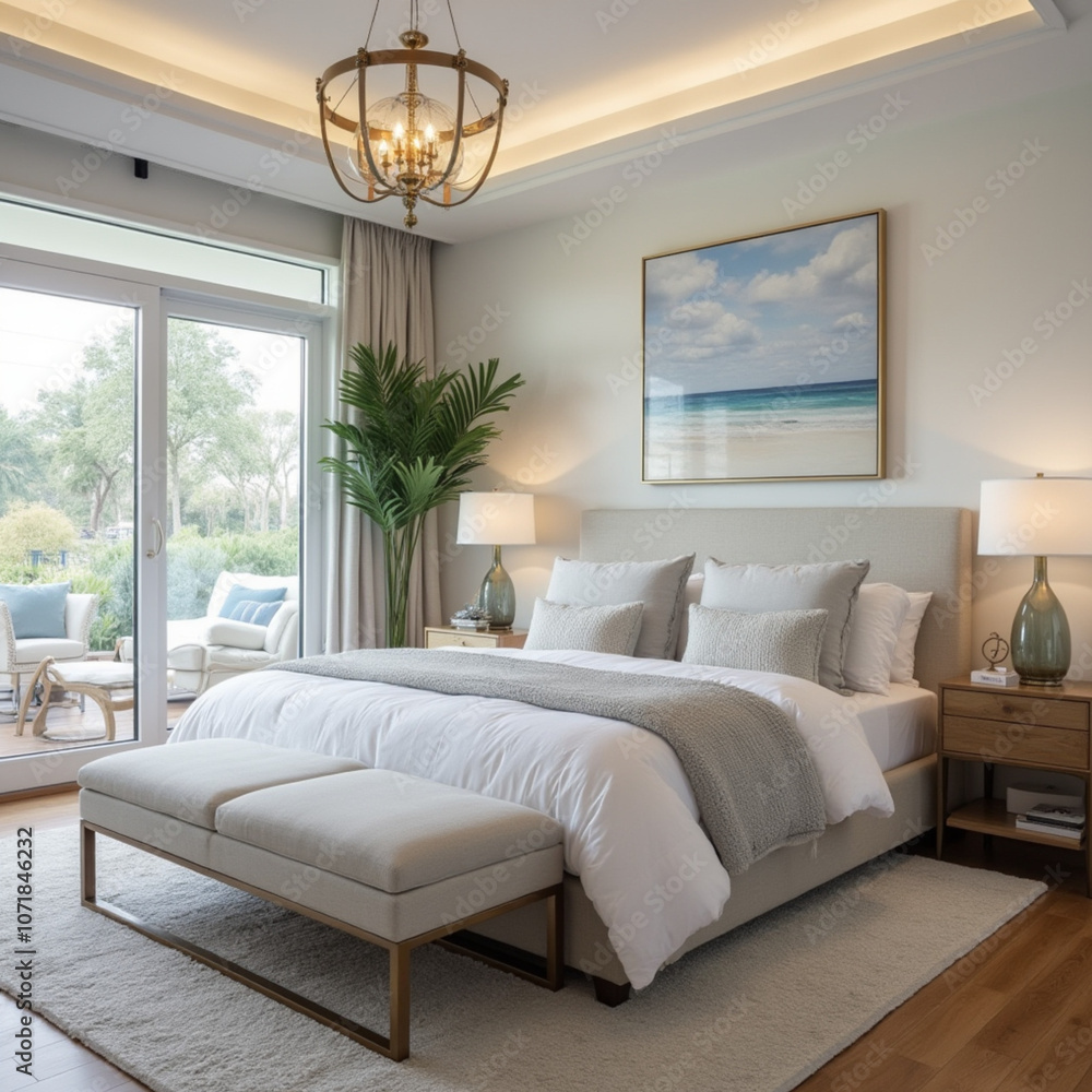 Fototapeta premium modern interior home interior living room interior bedroom interior